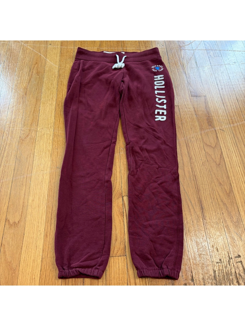 Vintage Y2K burgundy hollister sweat pants